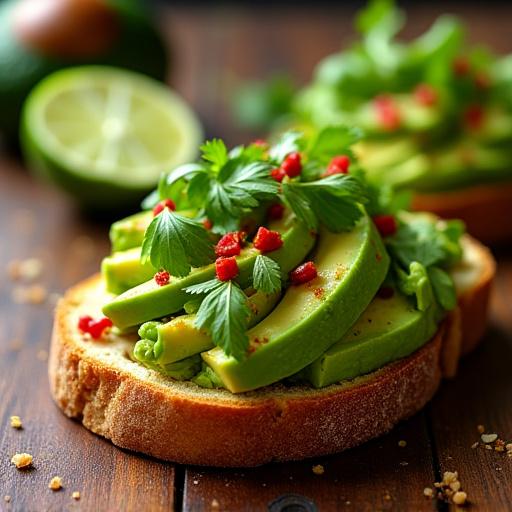 En fargerik og appetittvekkende avokadotoast.